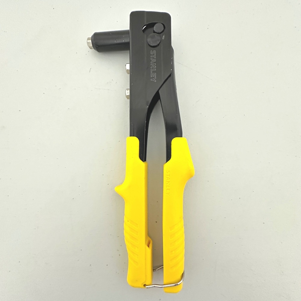 Stanley MR33 Manual Rivet Gun Black Yellow Ergonomic Grip Hand Tool 10 Inch